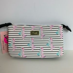 Betsey Johnson Mermaid Striped Wristlet NWT